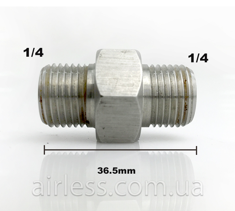 Штуцер з'єднувальний ВТ 1/4 "-1/4"